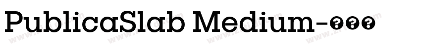 PublicaSlab Medium字体转换